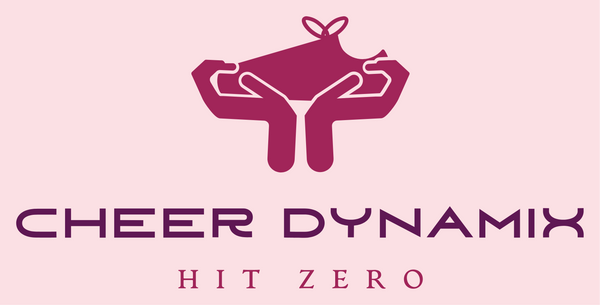 Logo of Cheer Dynamix with pink background